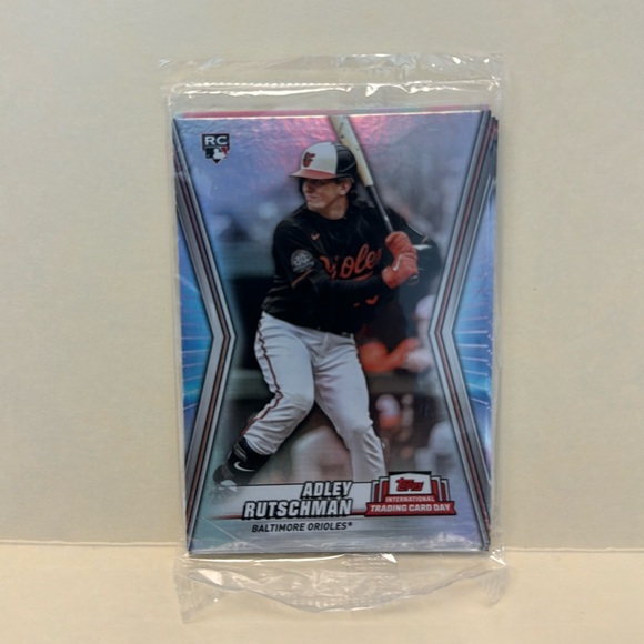 2023 Topps International Trading Card Day Orioles Sealed Pack Adley Rutschman RC - Picture 1 of 4